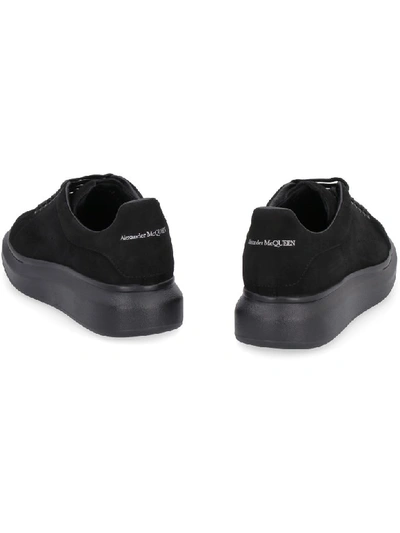 Shop Alexander Mcqueen Larry Suede Sneakers In Black