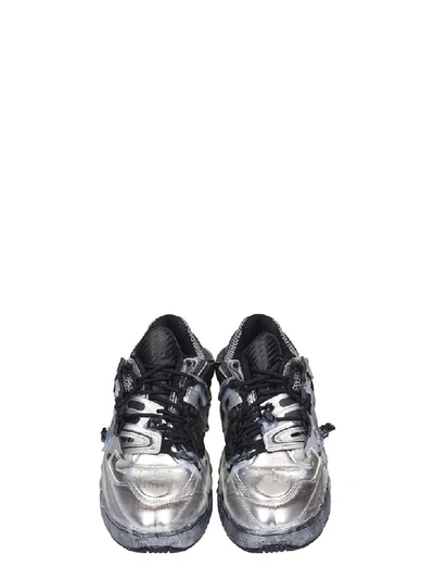 Shop Maison Margiela Addict Sneakers In Silver Tech/synthetic