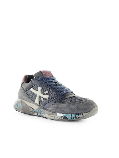 Shop Premiata Zaczac 4070 Sneaker In Blu/grigio (grey)