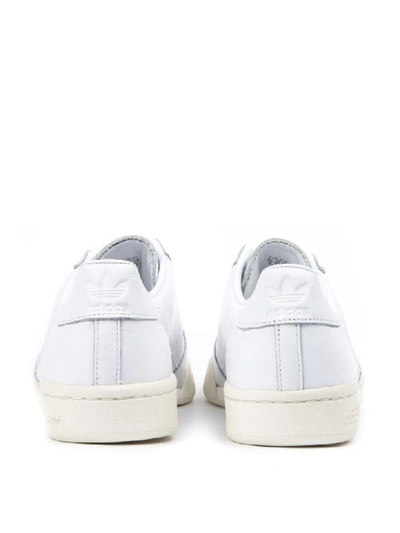 Shop Adidas Originals White Leather Continental 80 Sneakers