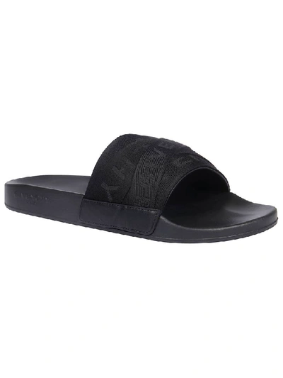 Shop Givenchy Logo Sliders In Black