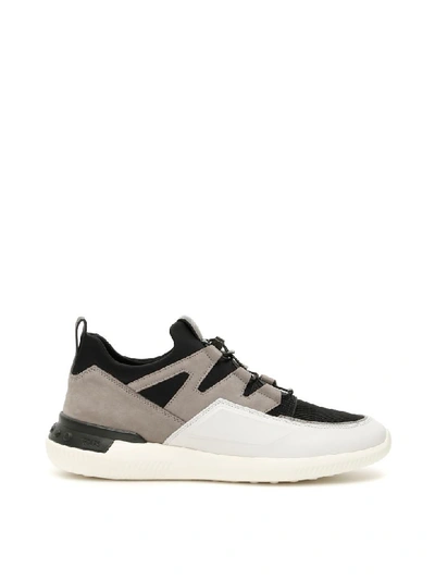 Shop Tod's No_code_03 Sneakers In Luce Glasse Scuro (grey)