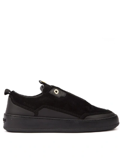 Shop Mason Garments Milano Black Suede Sneakers