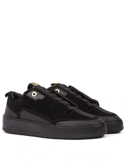 Shop Mason Garments Milano Black Suede Sneakers