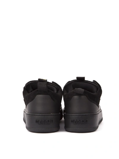 Shop Mason Garments Milano Black Suede Sneakers