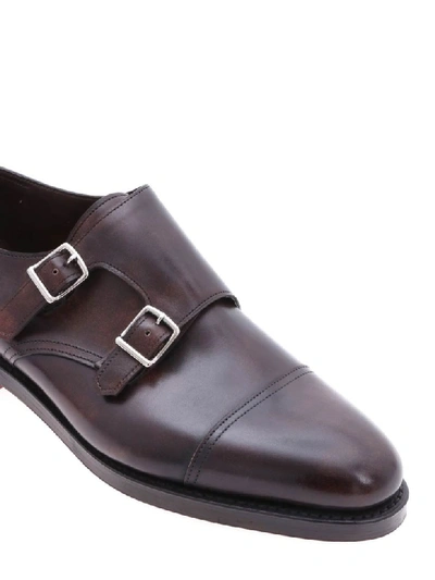 Shop John Lobb Monk Strap In Brown