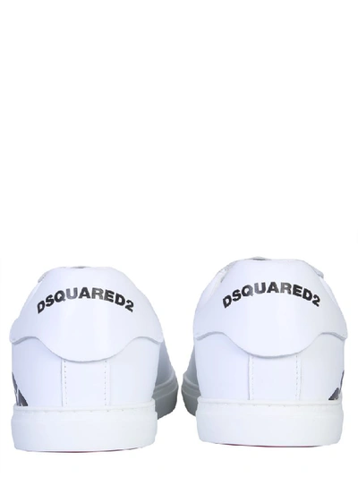 Shop Dsquared2 New Tennis Sneaker In Bianco