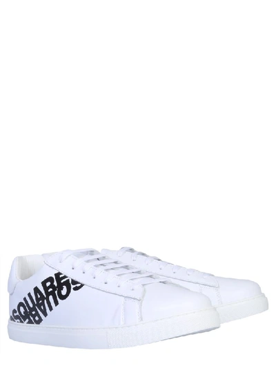 Shop Dsquared2 New Tennis Sneaker In Bianco