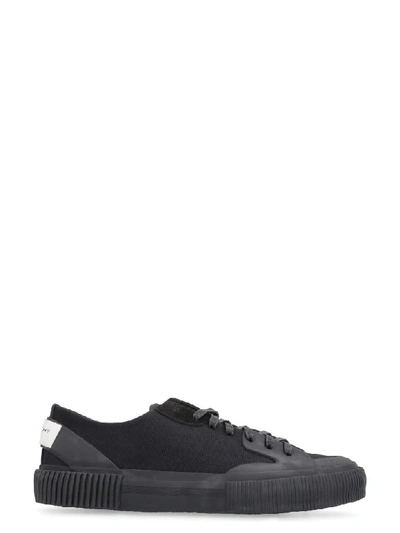 Shop Givenchy Tennis Light Canvas Sneakers In Black