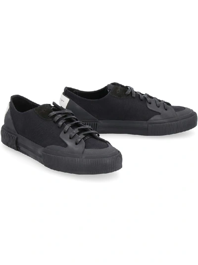 Shop Givenchy Tennis Light Canvas Sneakers In Black