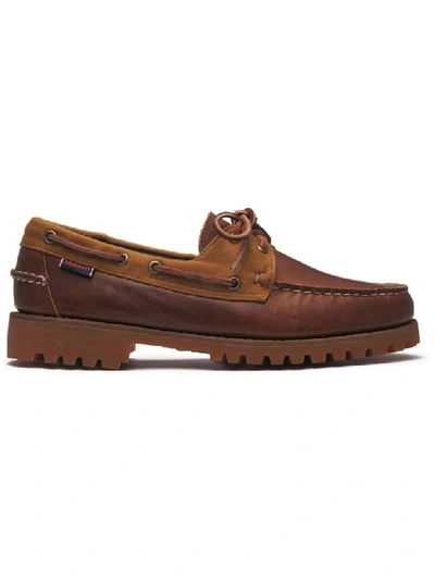 Shop Sebago Loafer Leather Ranger Waxy Millerain In Brown