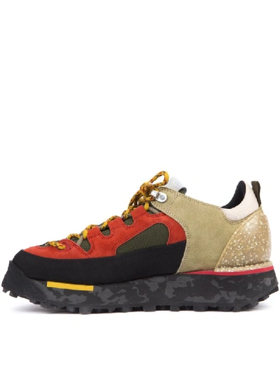 Berton Multicoloured Hiking Sneakers In Black