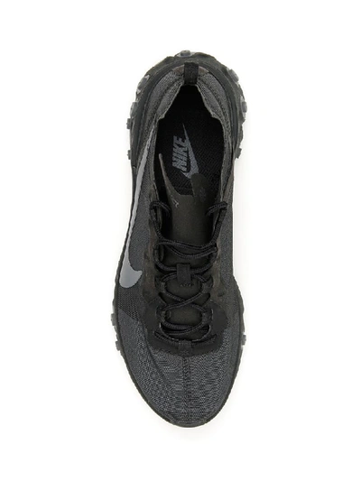 Nike React Element 55 Sneakers In Black Dark Grey (black)