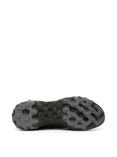 Shop Nike React Element 55 Sneakers In Black Dark Grey (black)