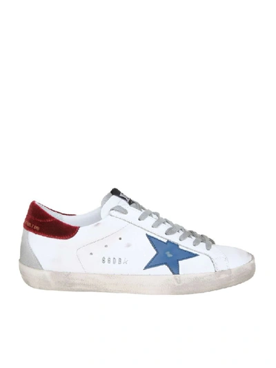 Shop Golden Goose Superstar Sneakers In White Color Leather