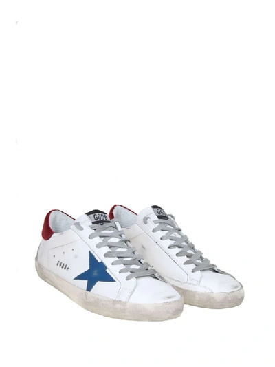 Shop Golden Goose Superstar Sneakers In White Color Leather