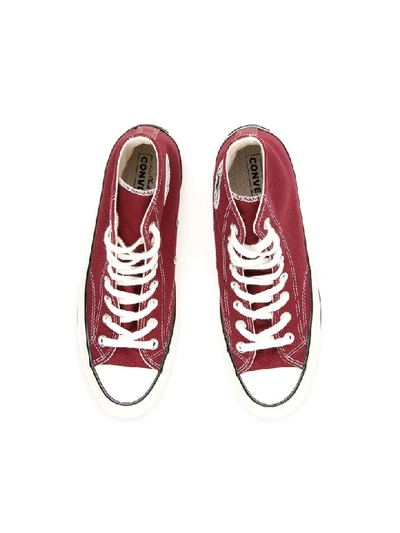 Shop Converse Chuck 70 Hi-top Sneakers In Dark Burgundy Black Egret (red)