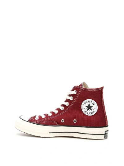 Shop Converse Chuck 70 Hi-top Sneakers In Dark Burgundy Black Egret (red)