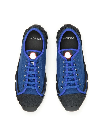 Shop Moncler 5 Bradley Sneakers In Blu (black)