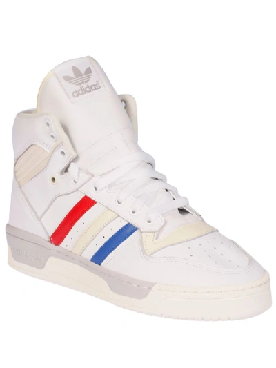 Shop Adidas Originals Rivalry Hi-top Sneakers In White/multicolor