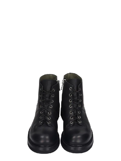 Shop Rick Owens Monkey Boot Combat Boots In Black Leather