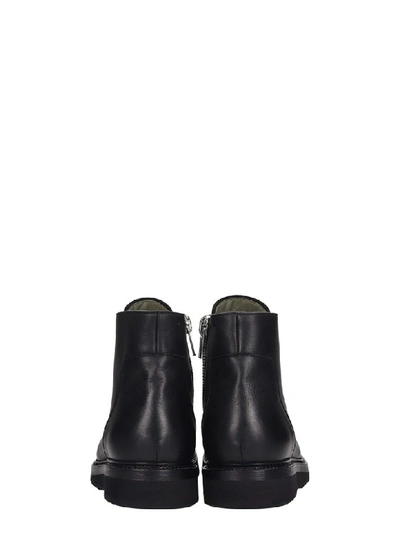 Rick Owens Monkey Boot Combat Boots In Black Leather | ModeSens