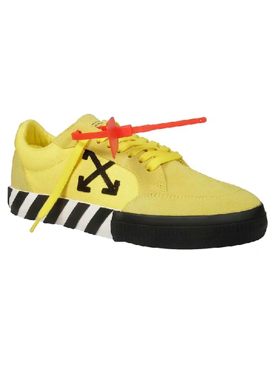 Shop Off-white Low Vulcanized Sneakers In Yellow/black