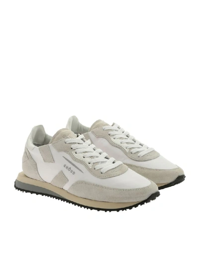 Shop Ghoud Sneakers Leather Rush Low In White