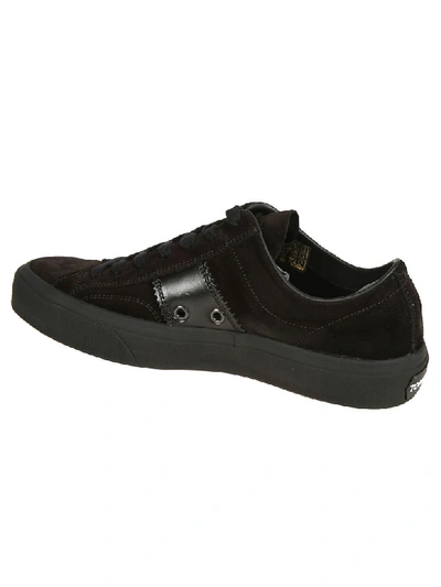Shop Tom Ford Crosta Sneakers In Black