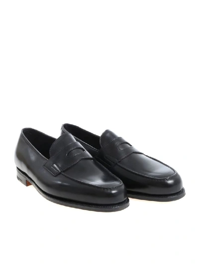 Shop John Lobb Loafer Lopez Black Calf