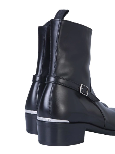 Shop Alexander Mcqueen Boot With Side Zip In Nero