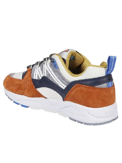 Shop Karhu Sneakers In Tabacco/blu/bianca