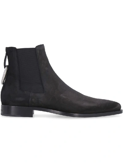 Shop Givenchy Dallas Nubuck Chelsea Boots In Black