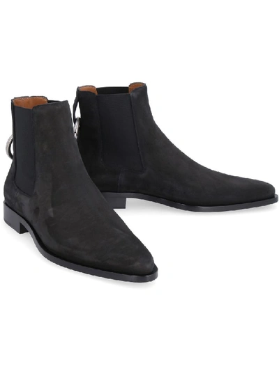 Shop Givenchy Dallas Nubuck Chelsea Boots In Black