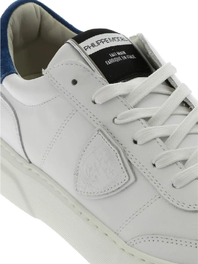 Shop Philippe Model Sneaker Leather In White