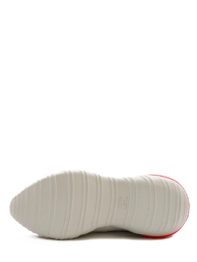 Shop Fendi Sneaker Ff Fluo In White