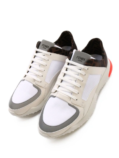 Shop Fendi Sneaker Ff Fluo In White