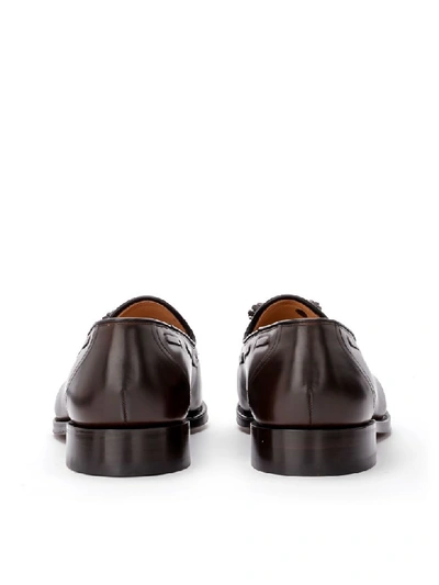 Shop Church's Kingsley 2 Brown Ebony Leather Loafer With Nappas. In Marrone