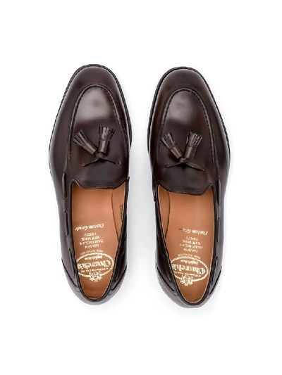 Shop Church's Kingsley 2 Brown Ebony Leather Loafer With Nappas. In Marrone