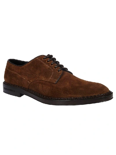 Shop Dolce & Gabbana Classic Oxford Shoes In Tobacco