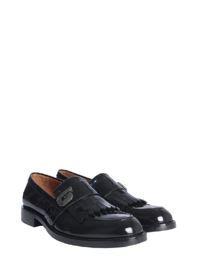 Shop Givenchy Leather Loafers In Nero