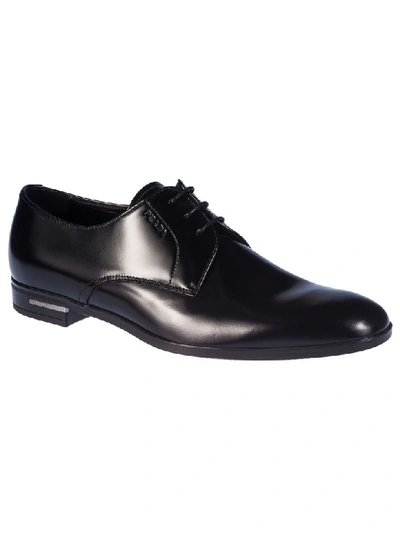 Shop Prada Classic Oxford Shoes In Black