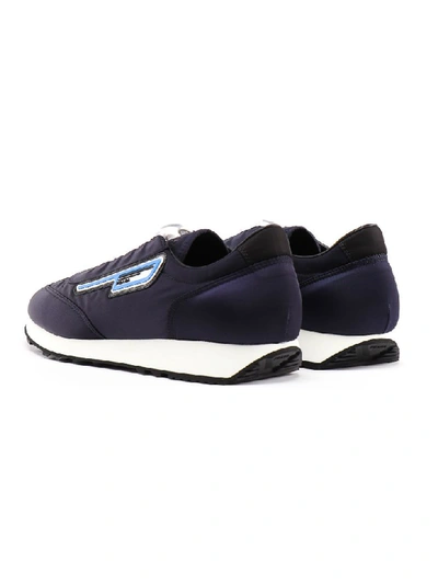 Shop Prada Mln70 Sneaker In D Navy+nero