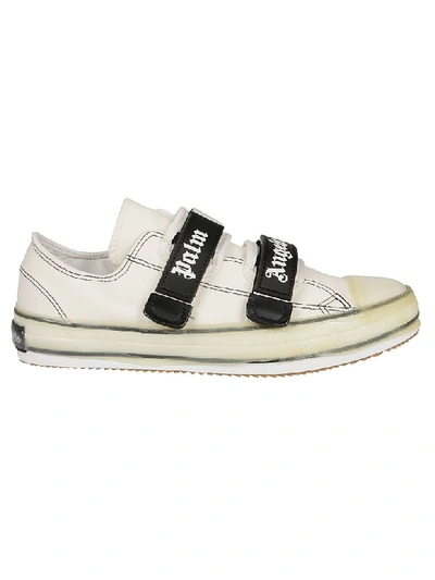 Shop Palm Angels Sneaker Velcro Vulcanized In White White