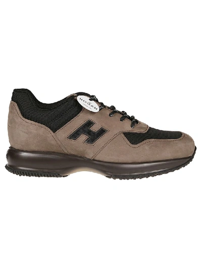 Shop Hogan Interactive Sneaker In U Fango Chiaro/nero