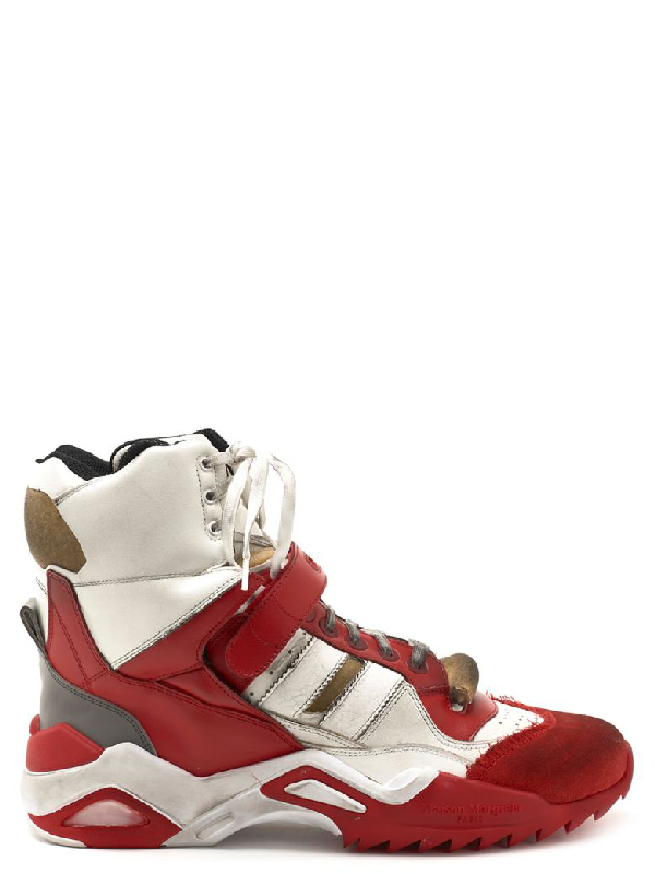 maison margiela red high top