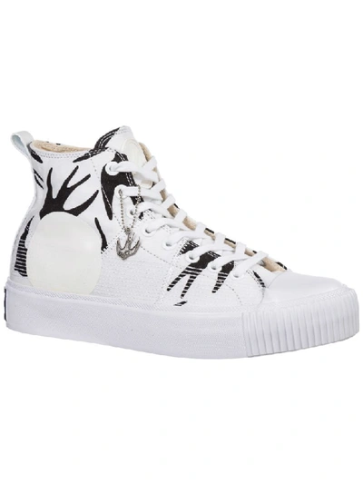 Shop Mcq By Alexander Mcqueen Mcq Alexander Mcqueen Plimsoll Platform High-top Sneakers In White / Black