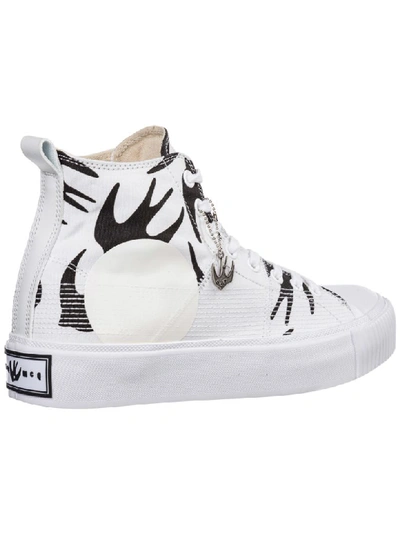 Shop Mcq By Alexander Mcqueen Mcq Alexander Mcqueen Plimsoll Platform High-top Sneakers In White / Black