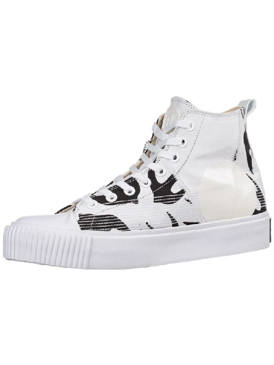 Shop Mcq By Alexander Mcqueen Mcq Alexander Mcqueen Plimsoll Platform High-top Sneakers In White / Black