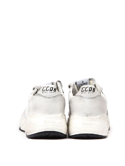 Shop Golden Goose Leather & Suede Running Sole Sneaker In White